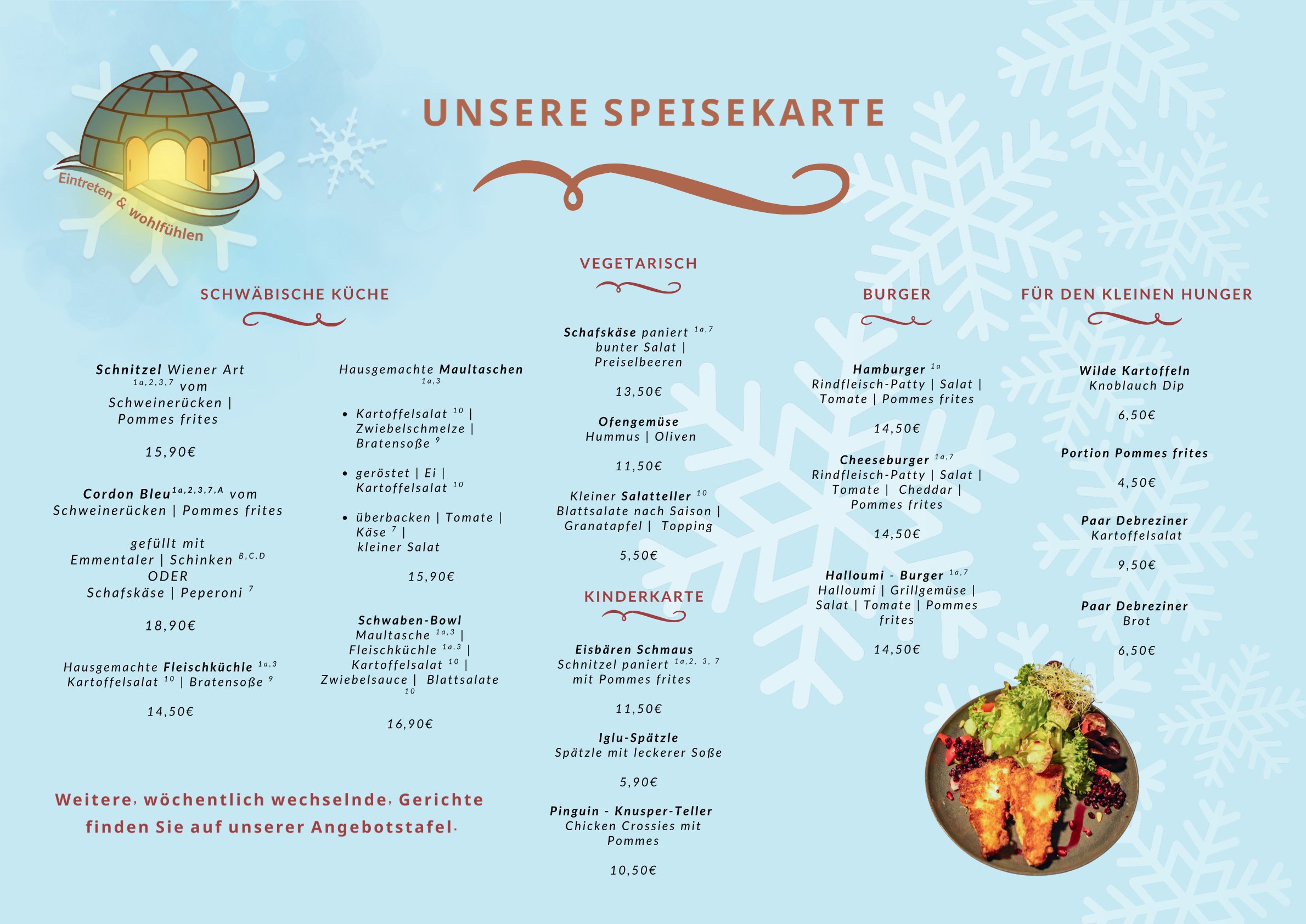 Aushang Gaststätte neu Rirekisho A3