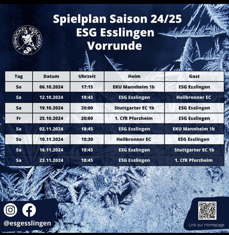 Spielplan Vorrunde 24 25